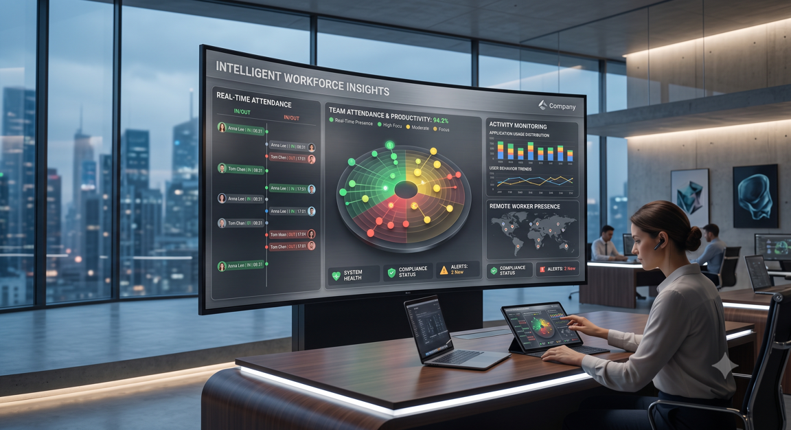 I will professionally build an employee monitoring and attendance solution with dashboards